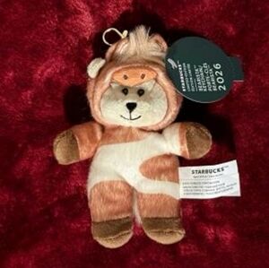 Starbucks 2026 Year of the Horse Bearista Plush Keychain Limited Edition